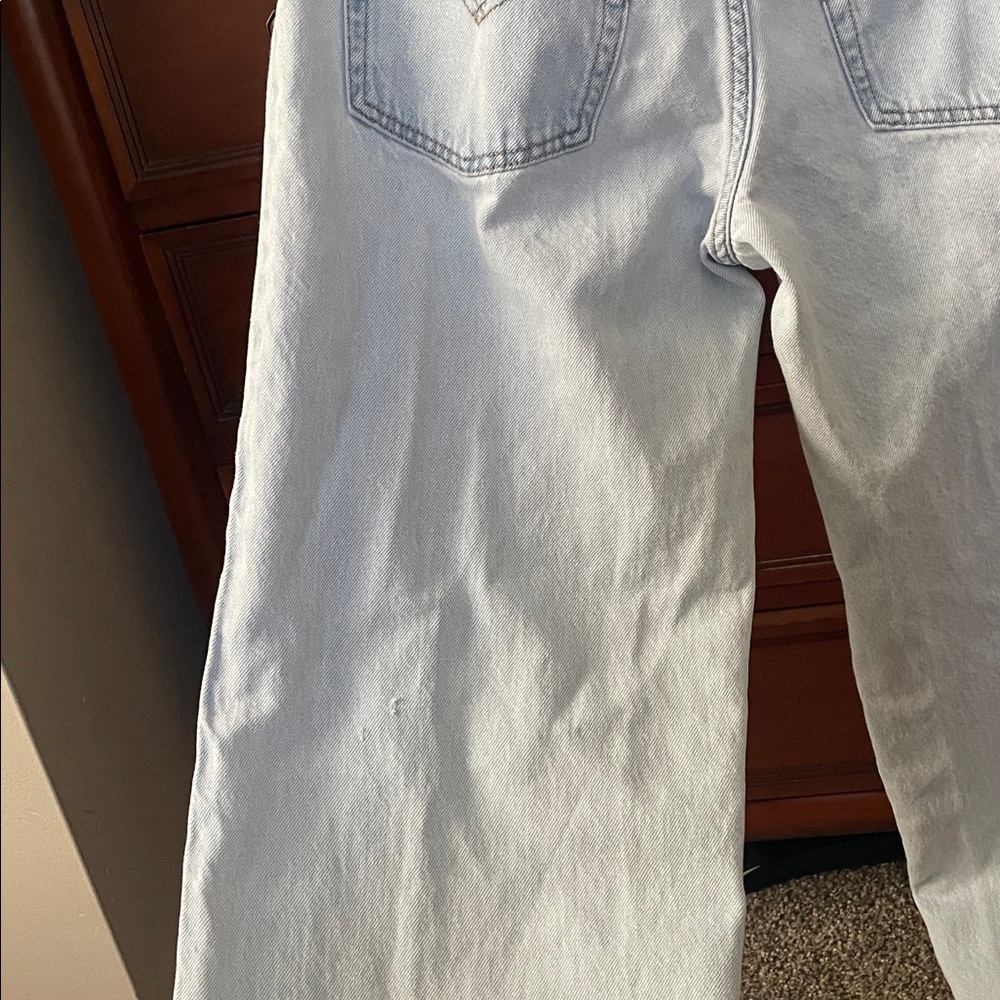 Levi's Light Blue High-Rise Straight Jeans - Picture 8 of 11